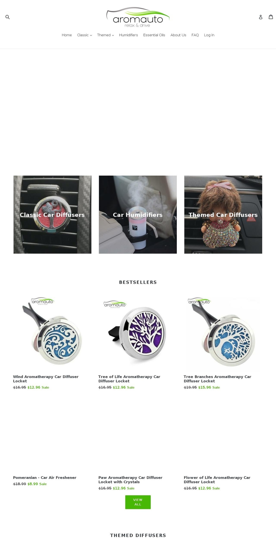 aromauto.com — Shopify storefront screenshot
