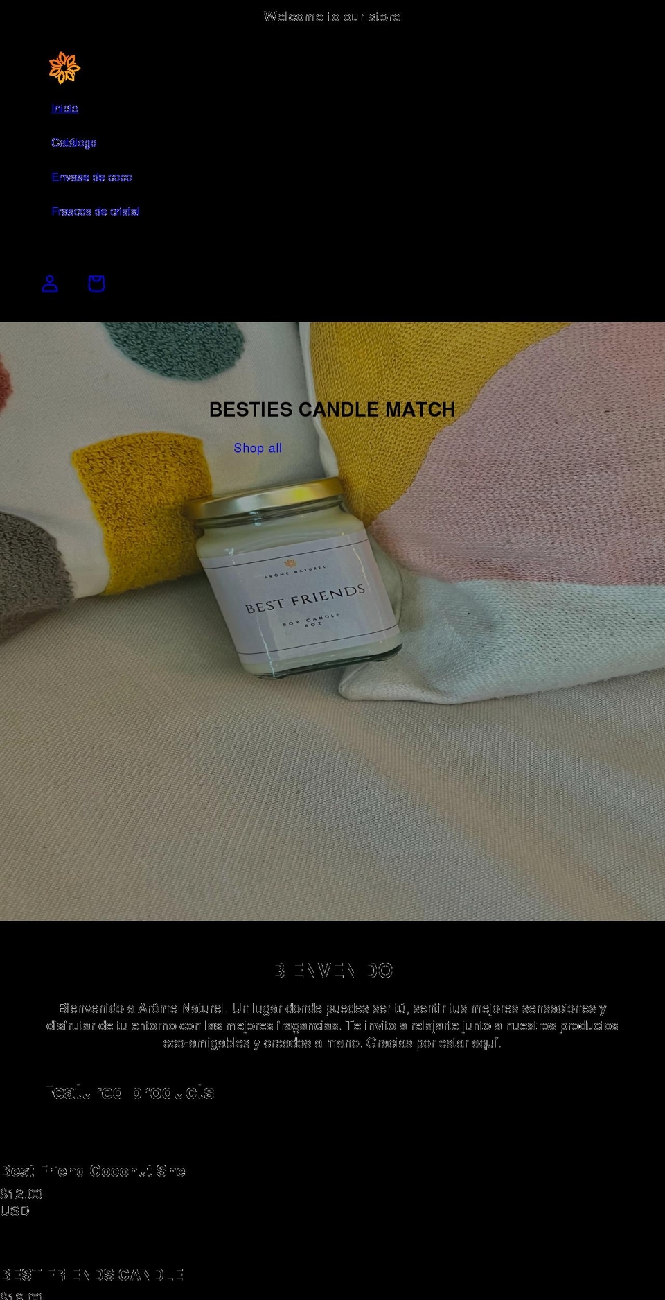 aromenaturel.shop shopify website screenshot