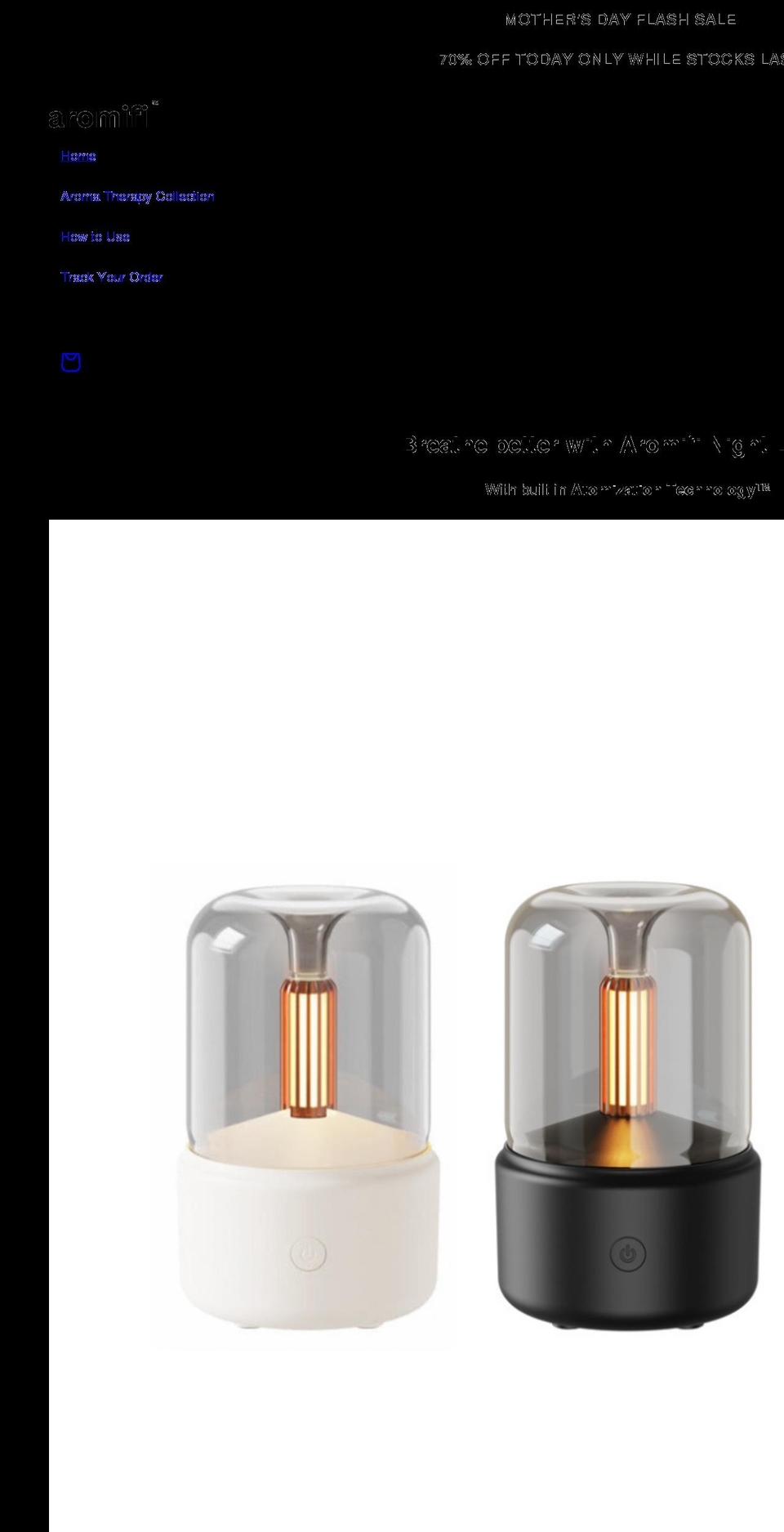 aromifi.com shopify website screenshot