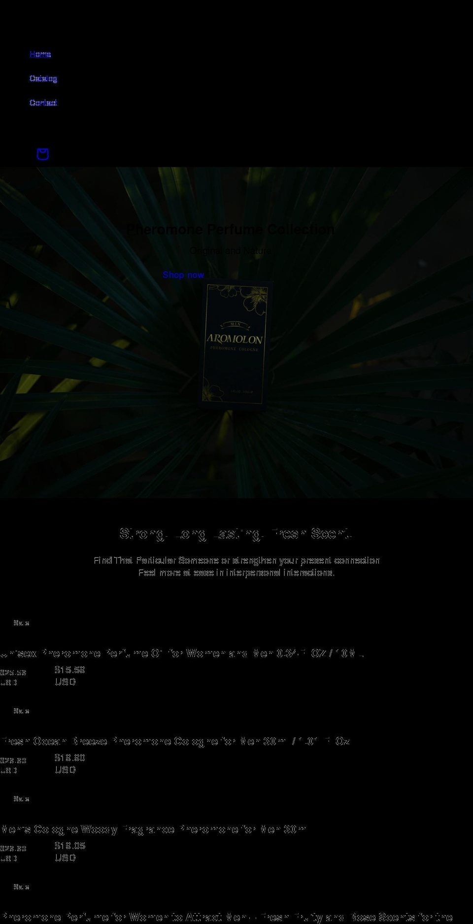 aromolon.com shopify website screenshot