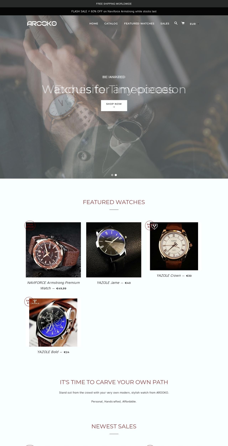 arooko.com — Shopify storefront screenshot