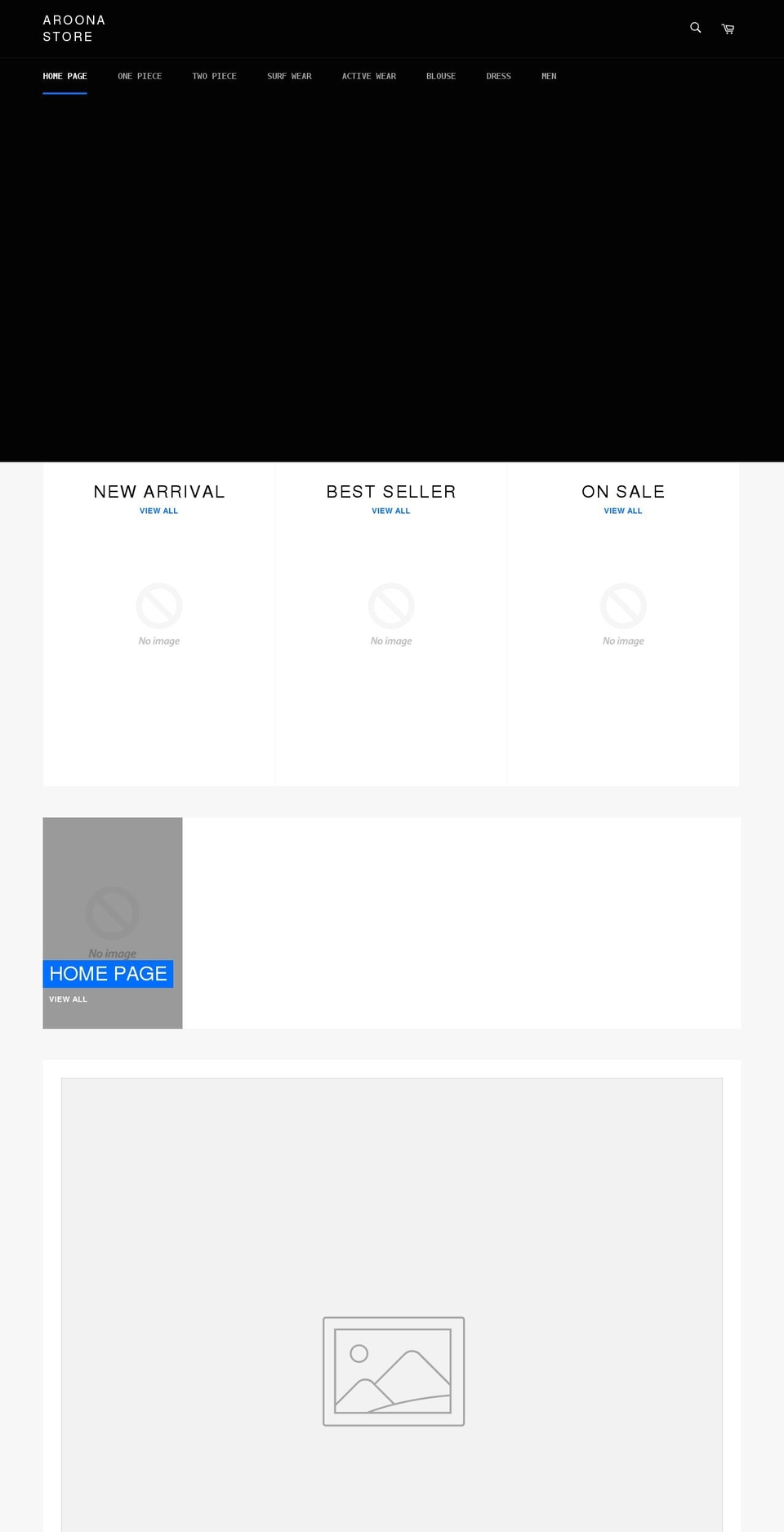 aroonastore.com shopify website screenshot