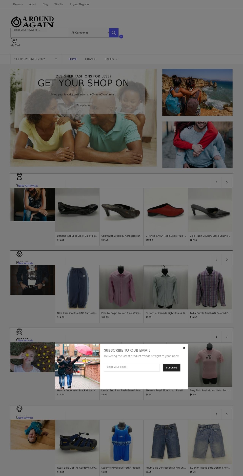 sarahmarket-1-r12 Shopify theme site example aroundagain.com