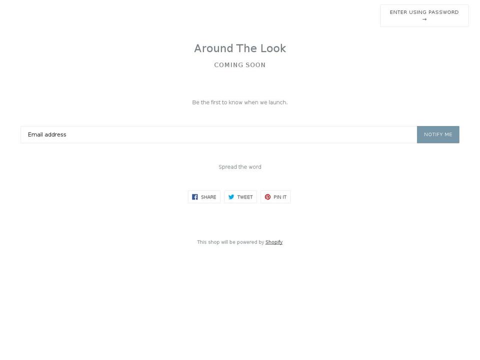 aroundthelook.com — Shopify storefront screenshot