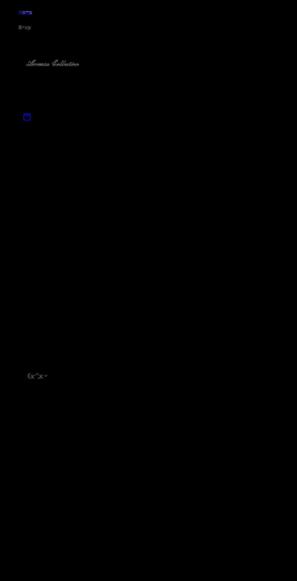 aroussacollection.com shopify website screenshot