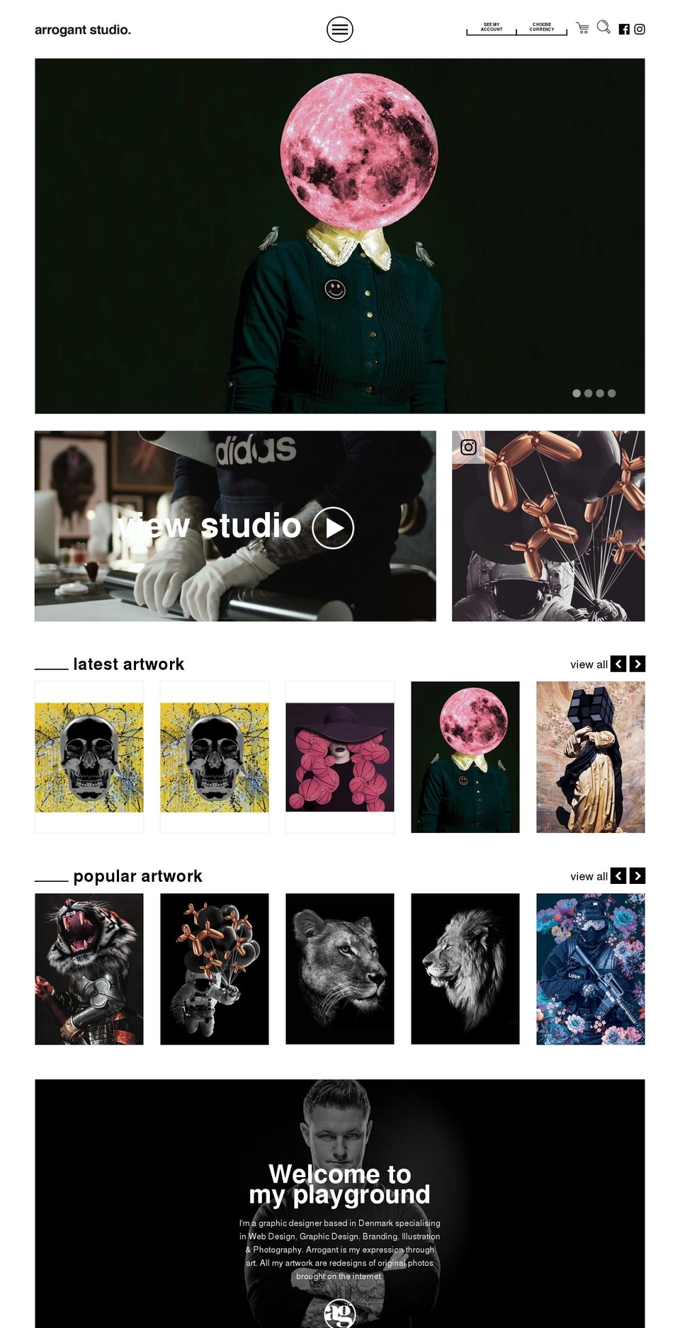 Arrogant Edit - Stoll \/ Grafikr ApS Shopify theme site example arrogant-shop.com