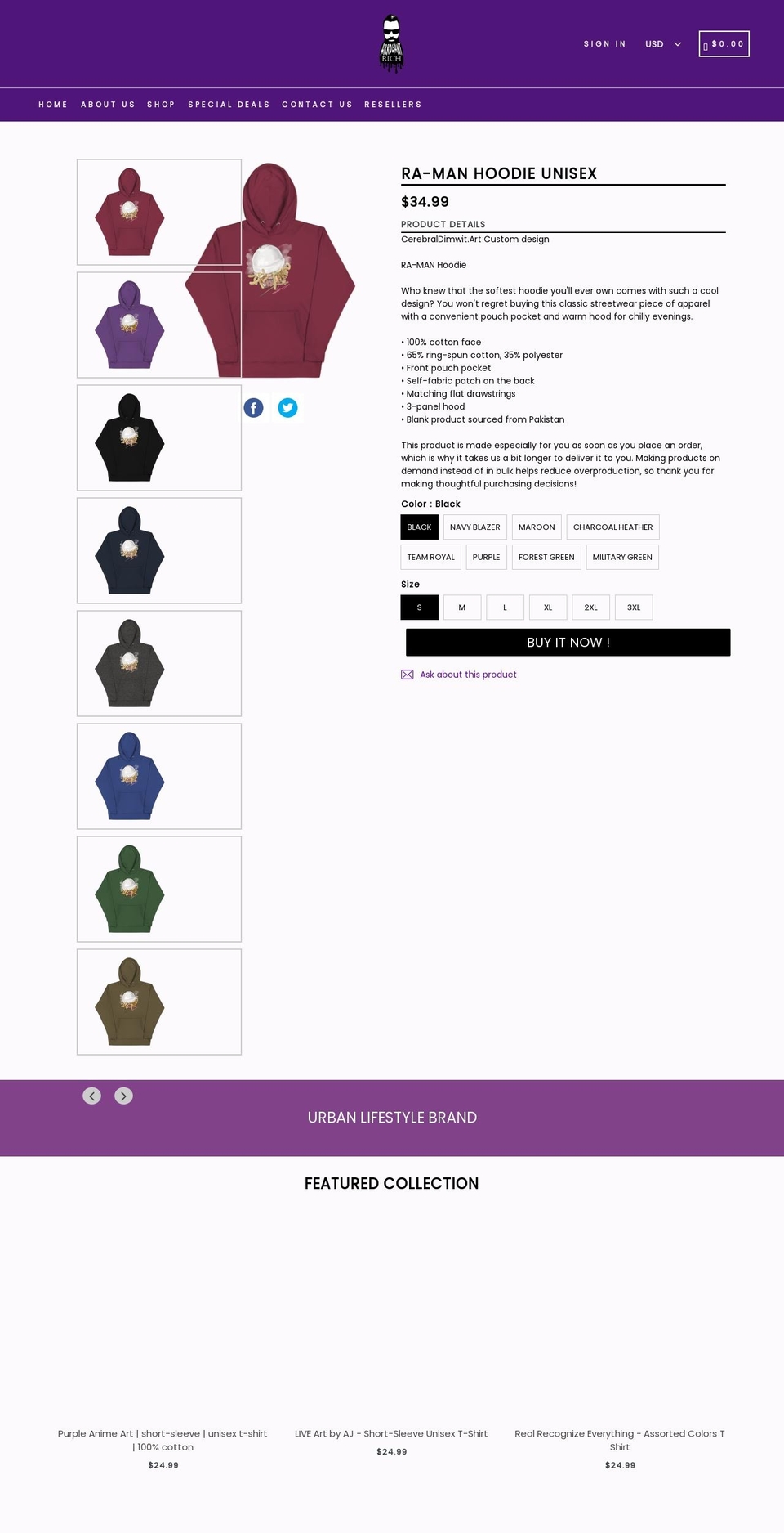 arrogantrichhtx.com shopify website screenshot