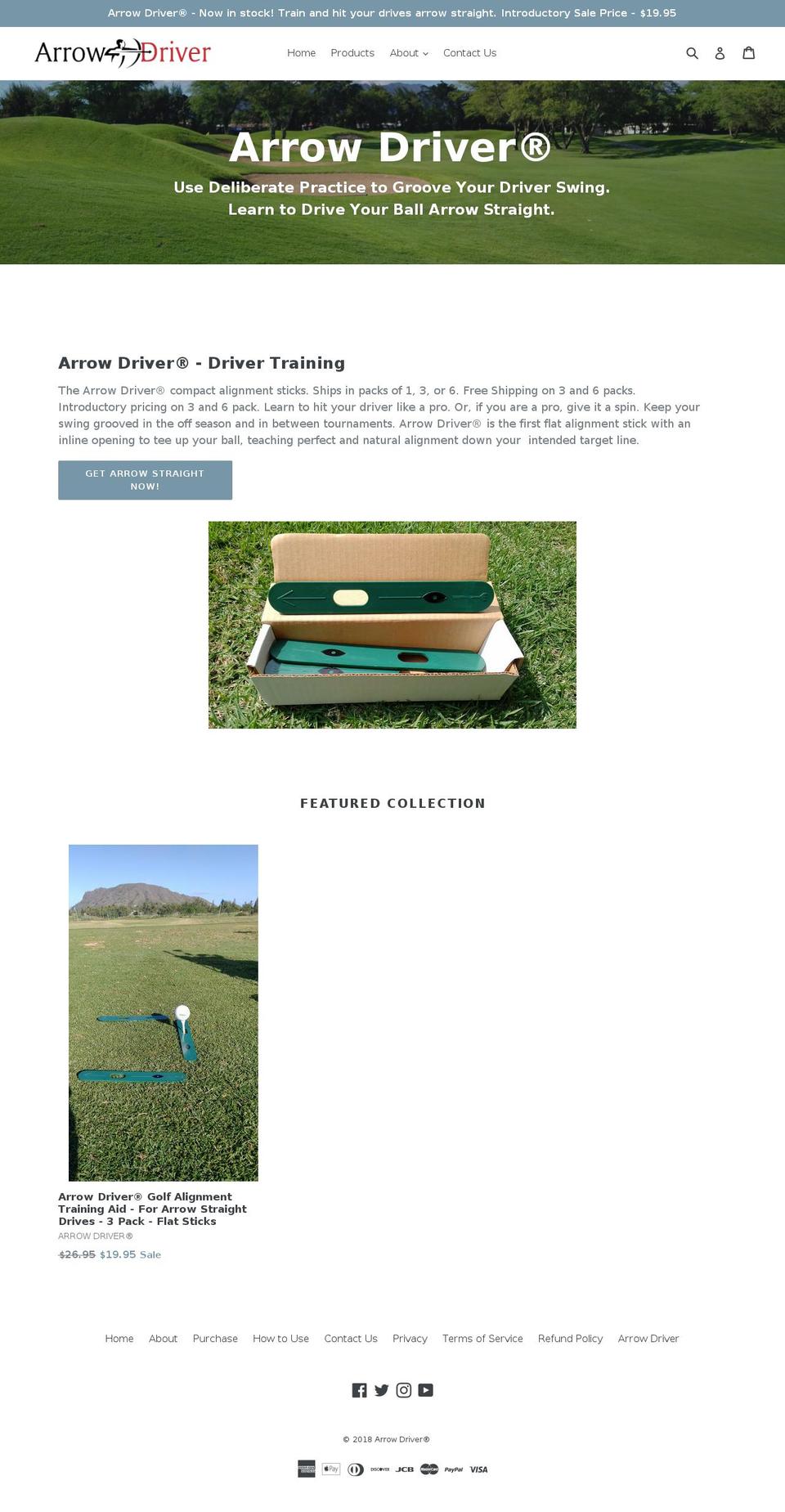 arrowdriver.com — Shopify storefront screenshot
