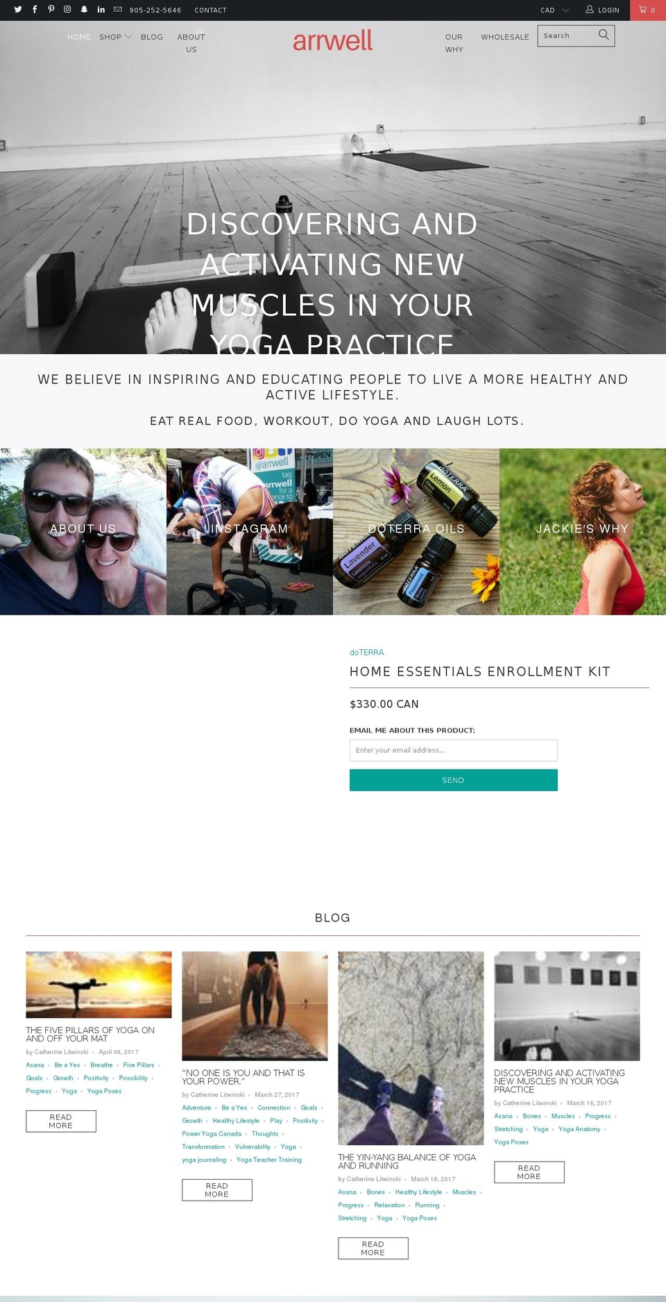 arrwell.com shopify website screenshot