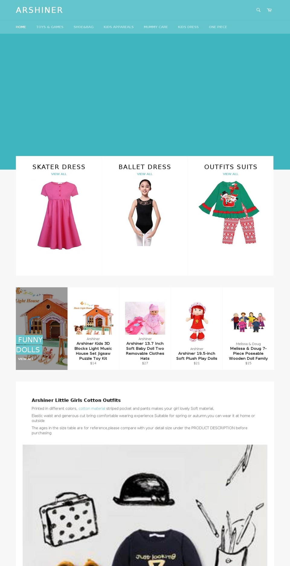 arshiner.com shopify website screenshot