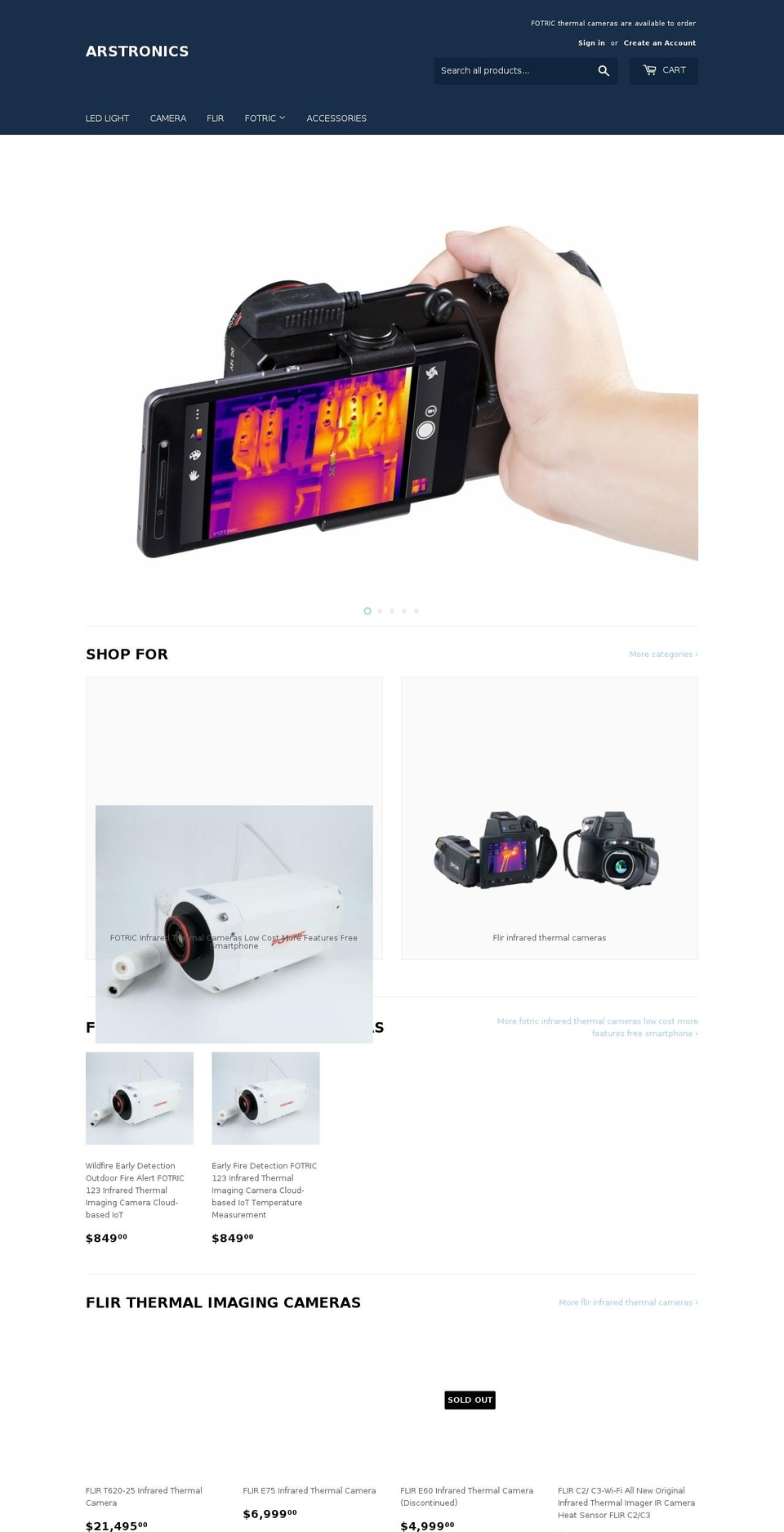 arstronics.com — Shopify storefront screenshot