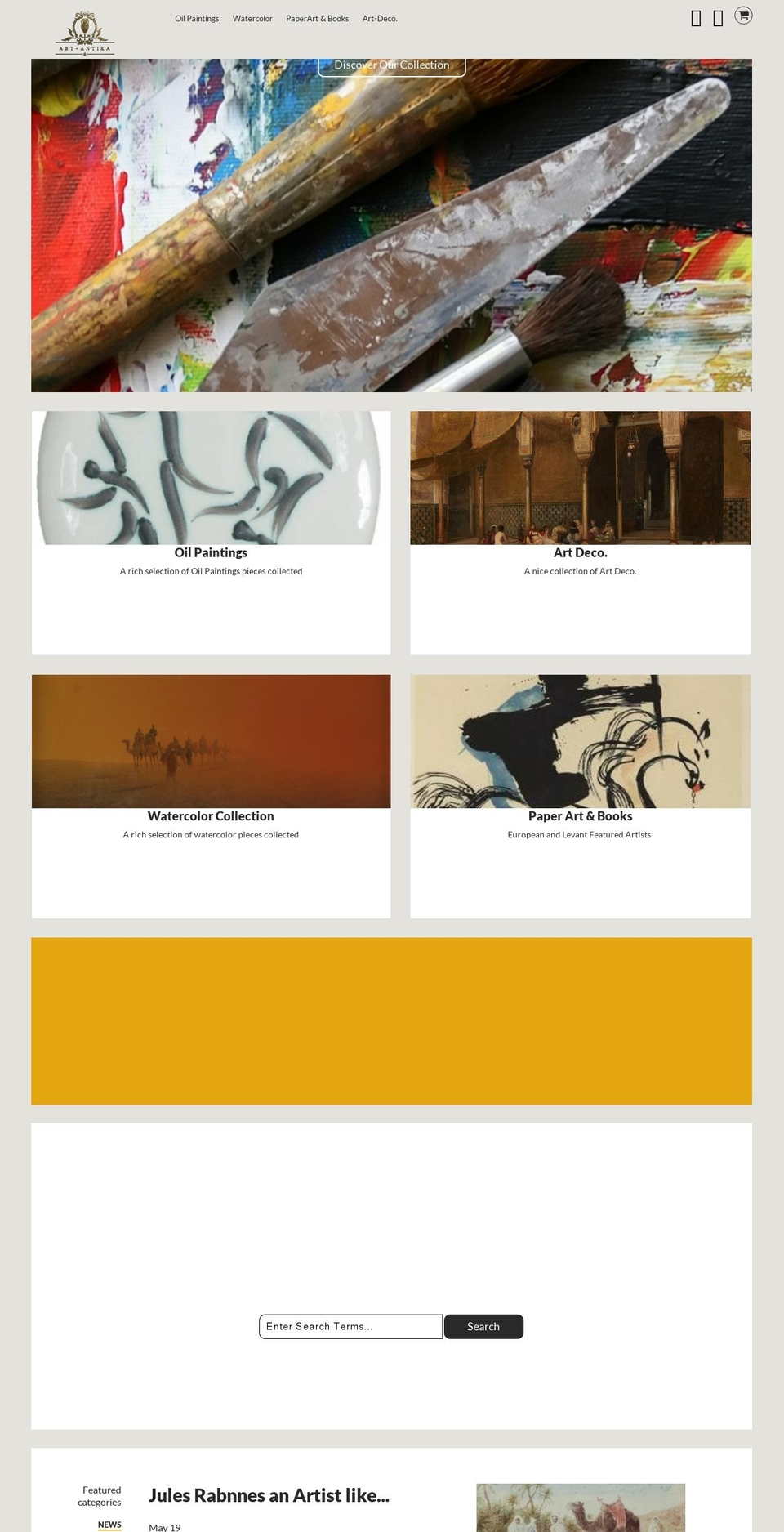 art-antika.com shopify website screenshot