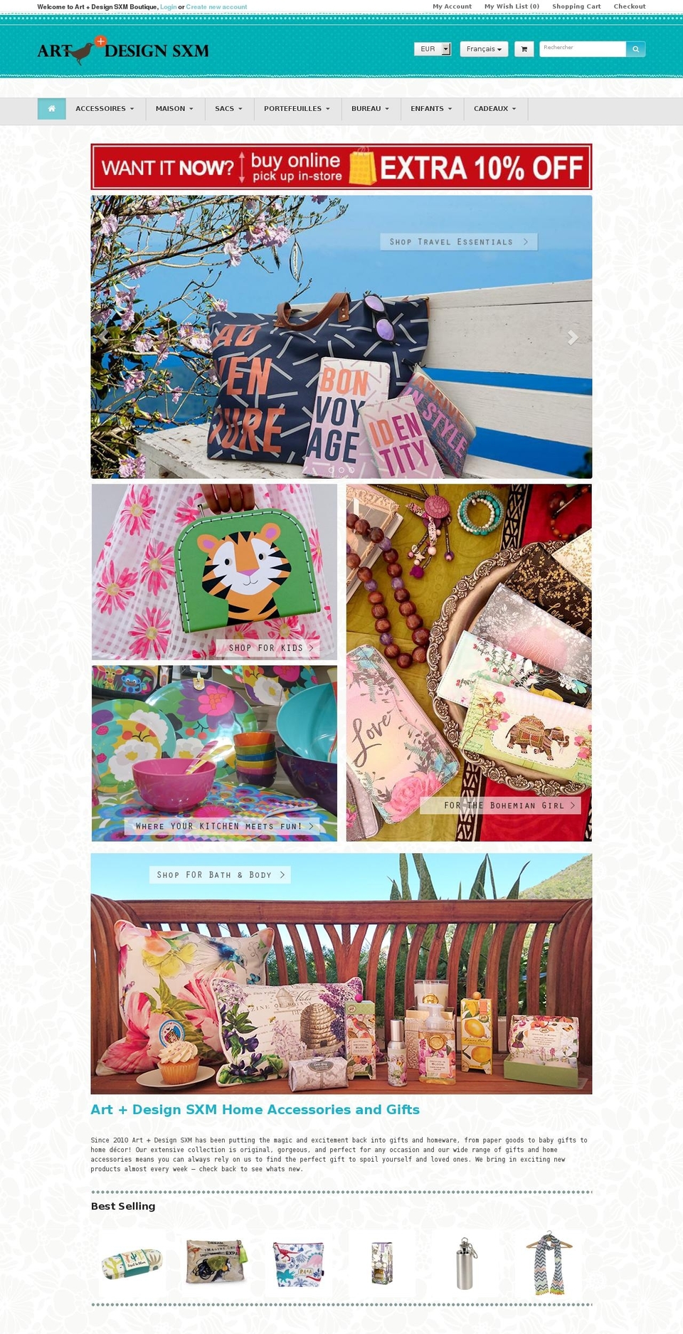 art-design-sxm-shopping.com — Shopify storefront screenshot