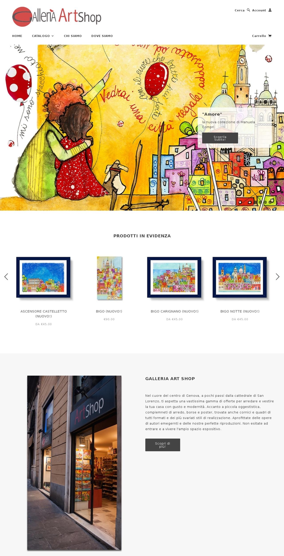 art-more.it shopify website screenshot