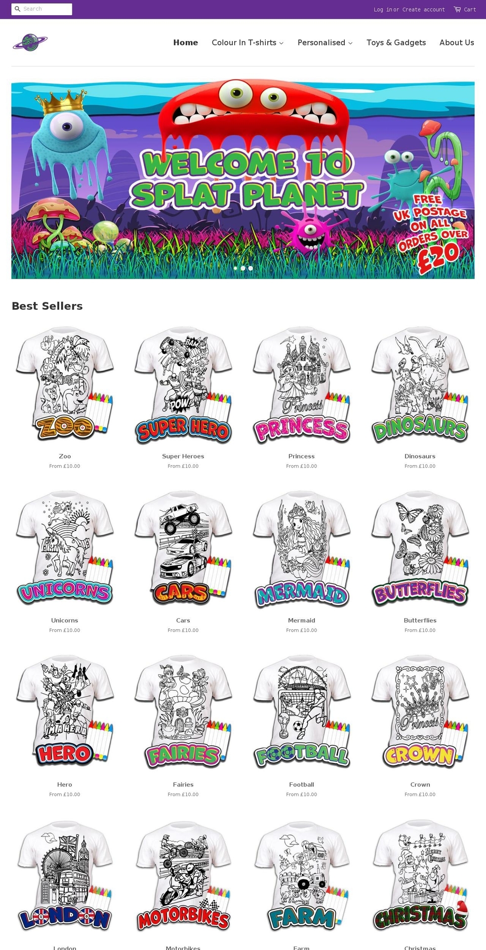 art2colour.com — Shopify storefront screenshot