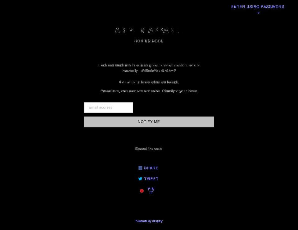 art4hmapparel.com — Shopify storefront screenshot