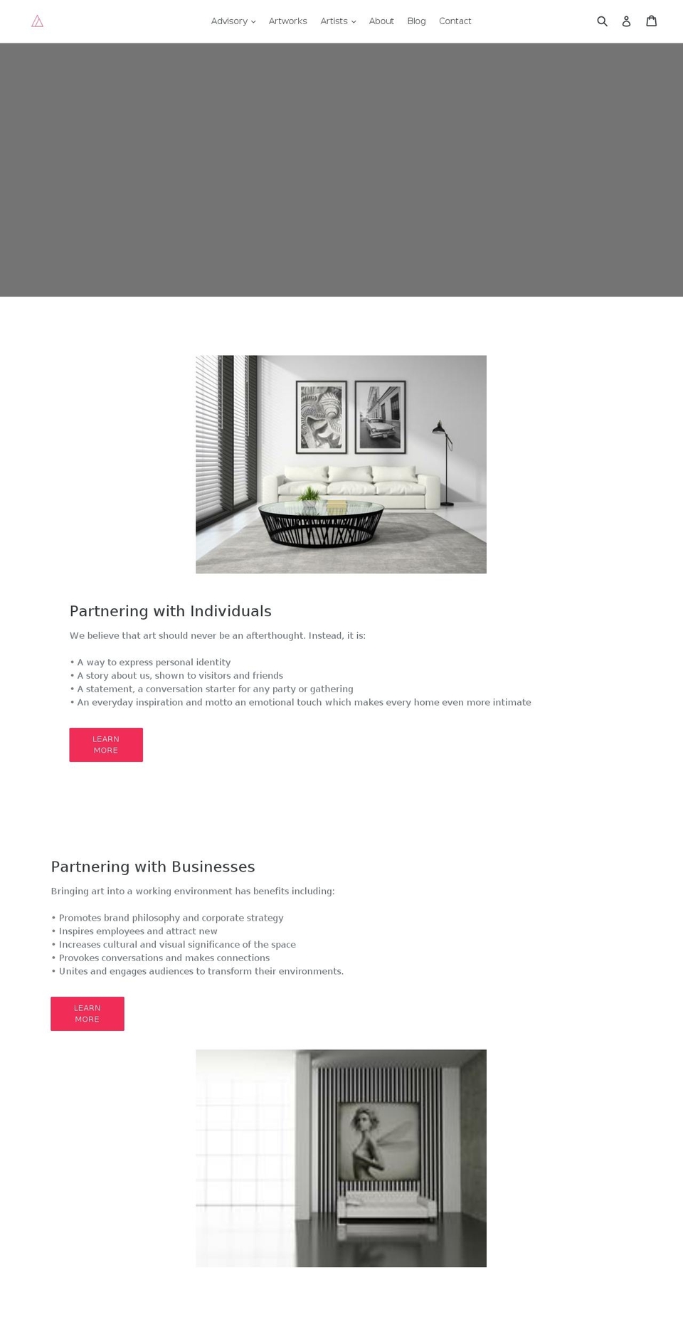 artacacia.com shopify website screenshot
