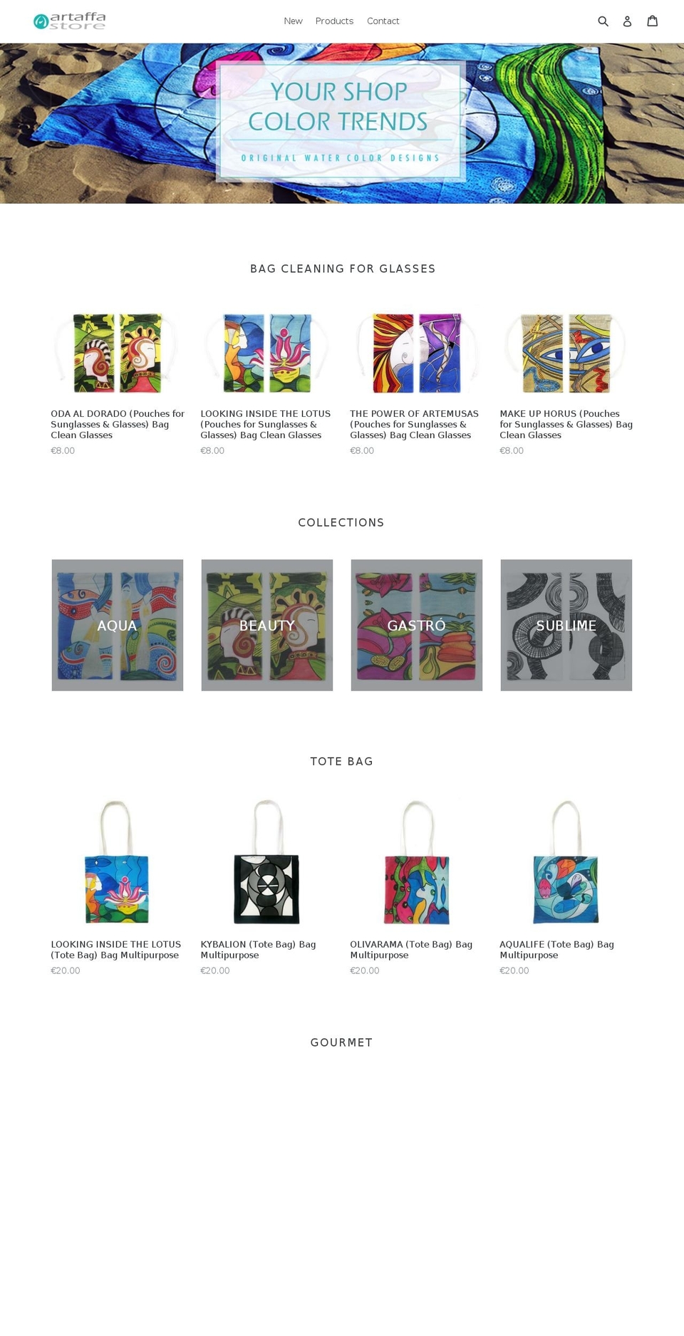artaffastore.com — Shopify storefront screenshot