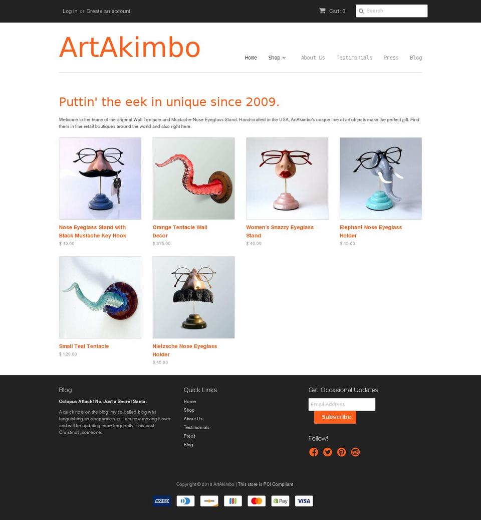 artakimbo.com — Shopify storefront screenshot