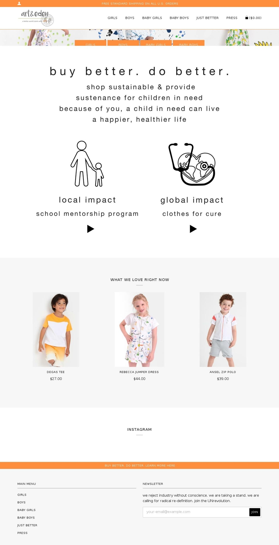 artandeden.com shopify website screenshot