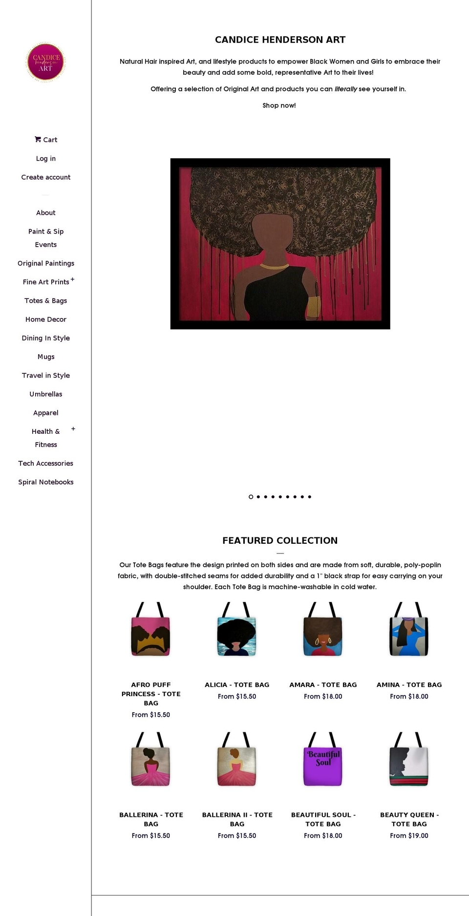 artandmore811.com — Shopify storefront screenshot