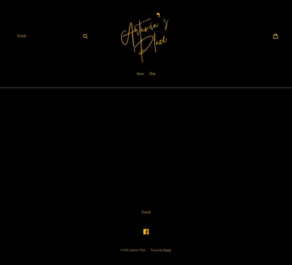 artaviasplace.com — Shopify storefront screenshot