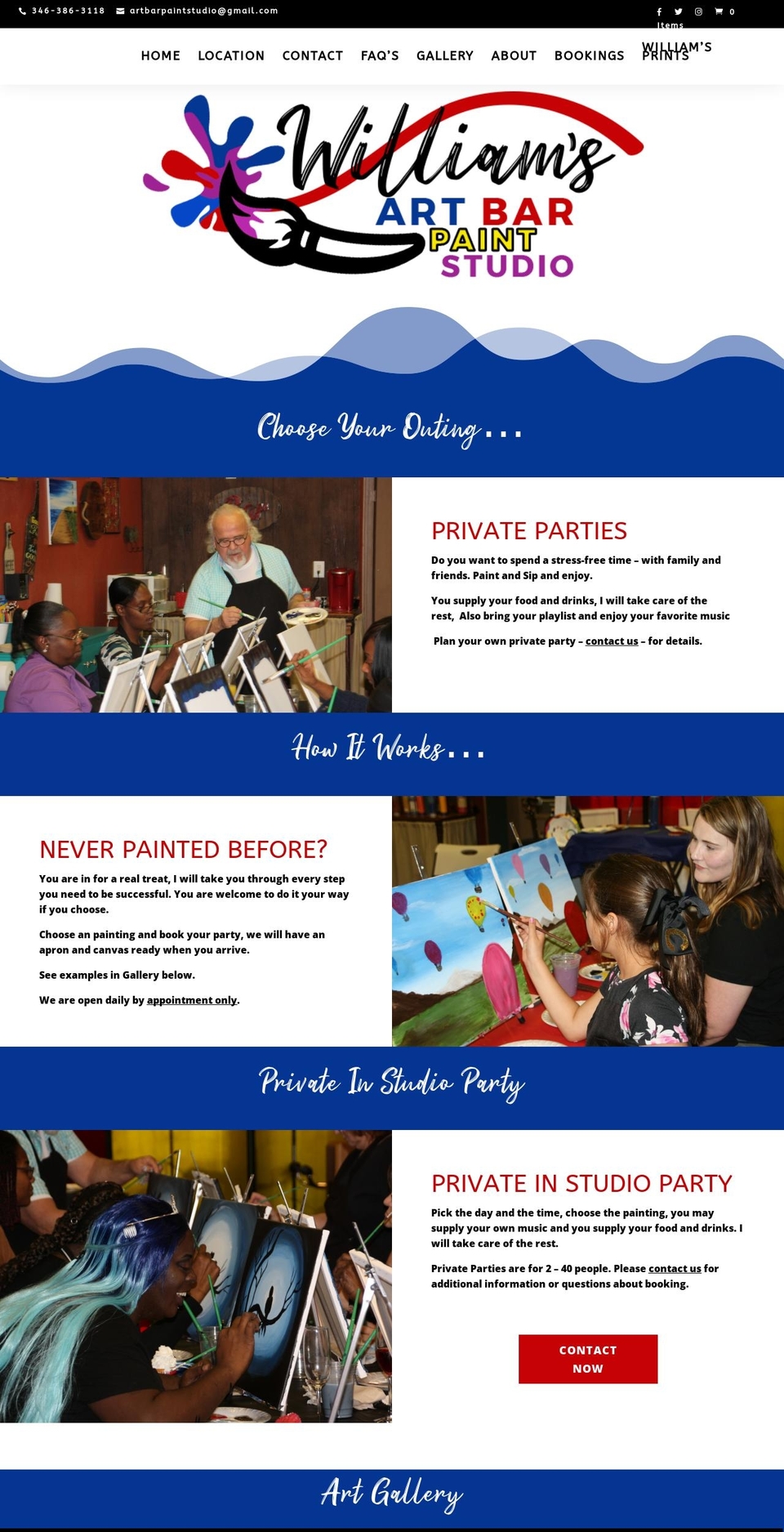 artbarpaintstudio.com — Shopify storefront screenshot