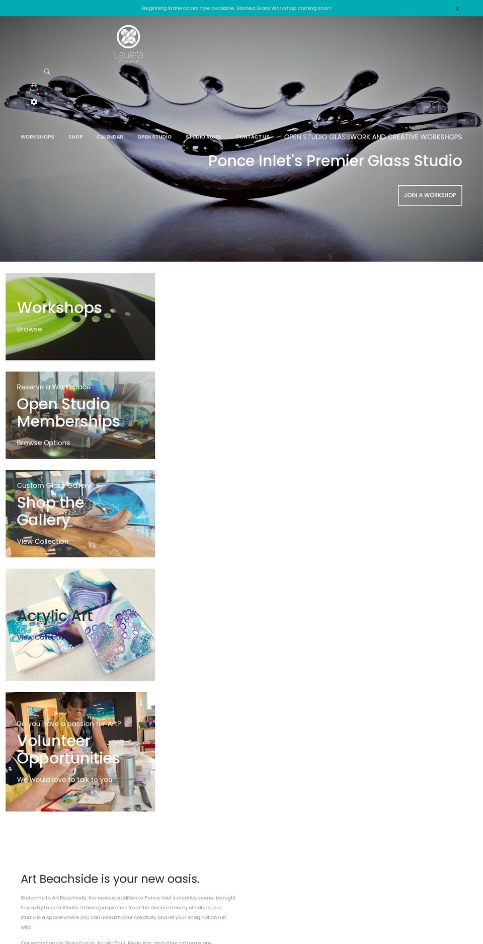 artbeachsidestudio.com shopify website screenshot