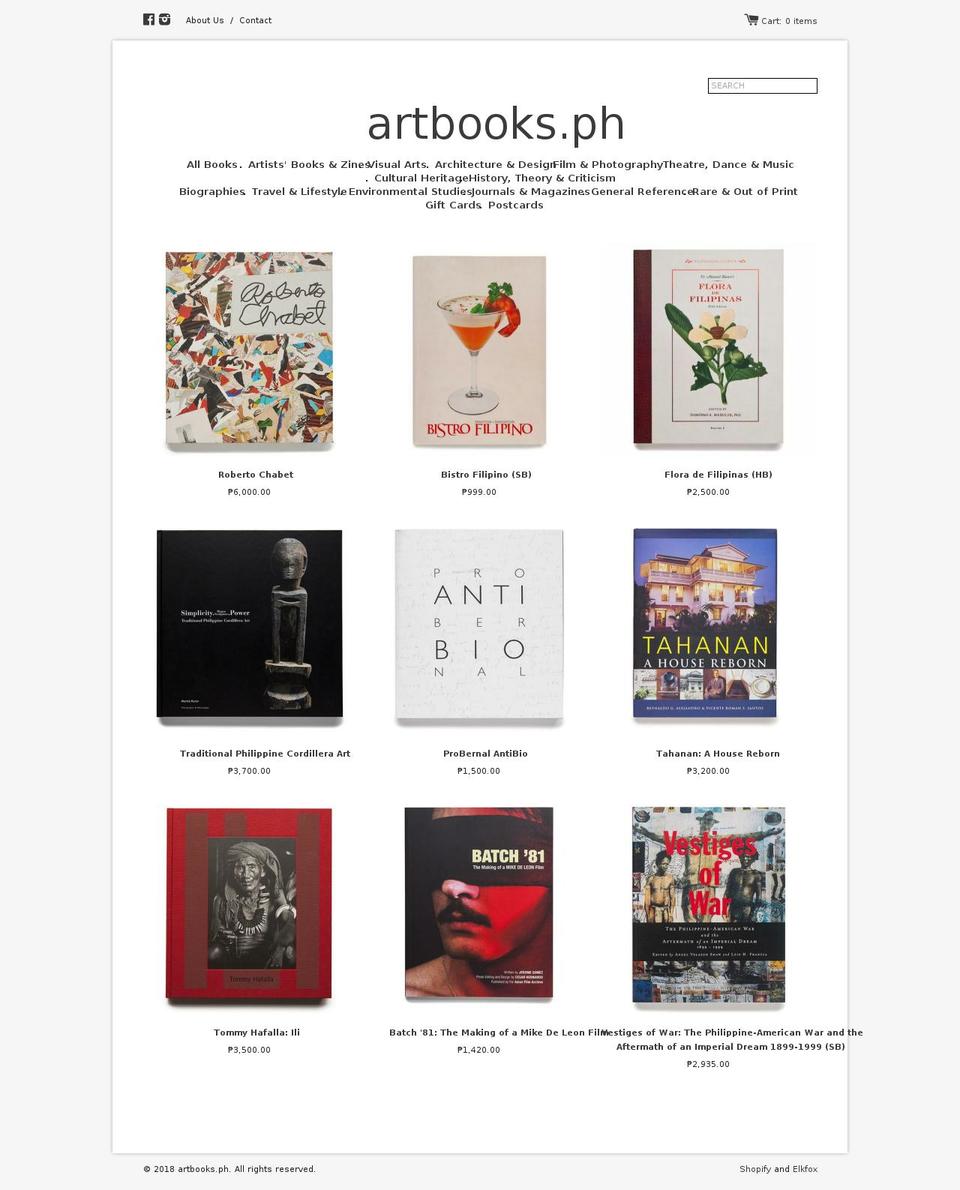 Artbooks Shopify theme site example artbooks.ph