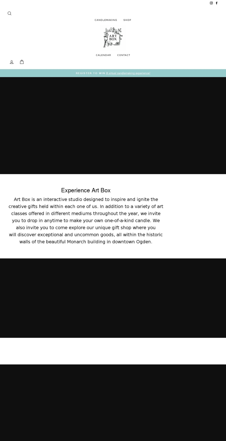 artboxogden.com shopify website screenshot