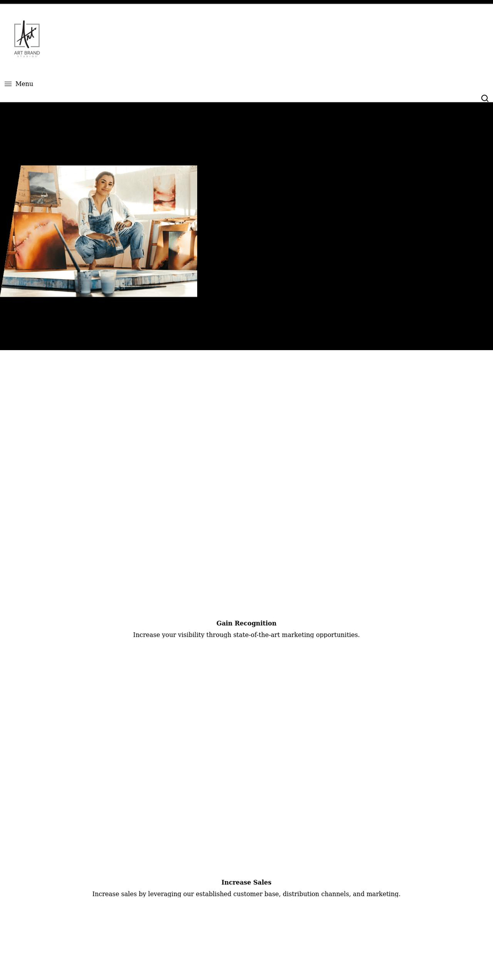 artbrand.com shopify website screenshot
