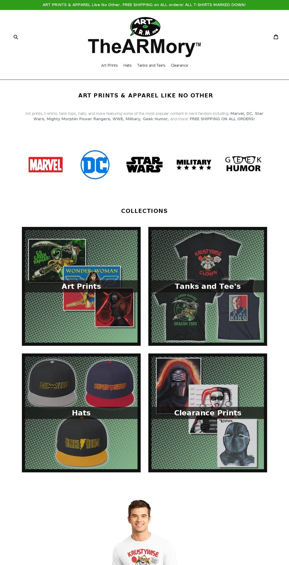 artbyarmarmory.com — Shopify storefront screenshot