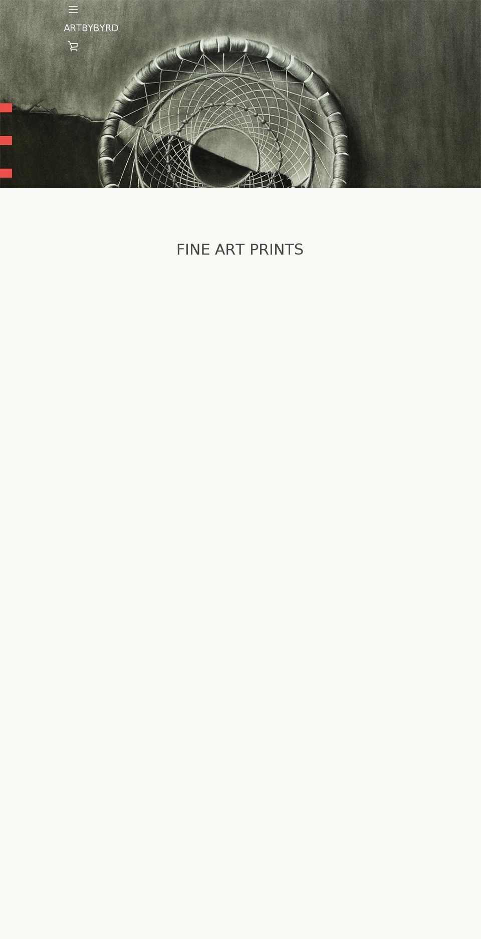 artbybyrd.com — Shopify storefront screenshot