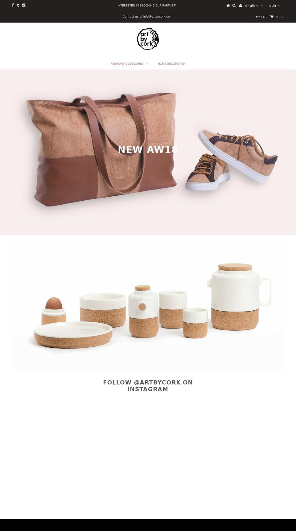 artbycork.com — Shopify storefront screenshot