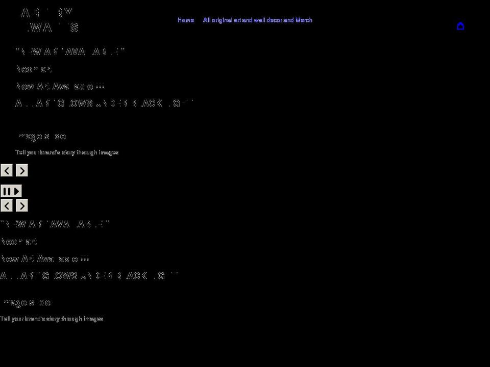 artbyewatts.com shopify website screenshot