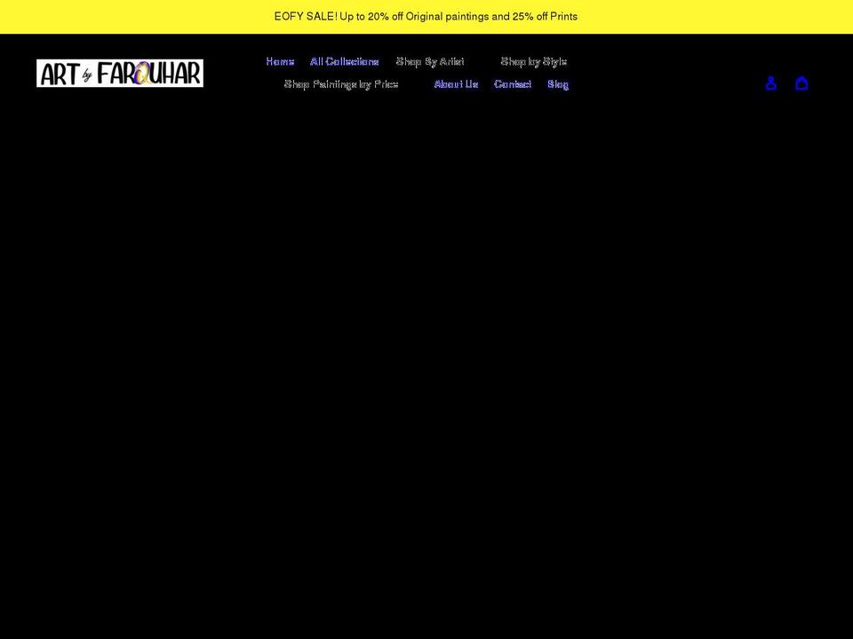 artbyfarquhar.com.au shopify website screenshot