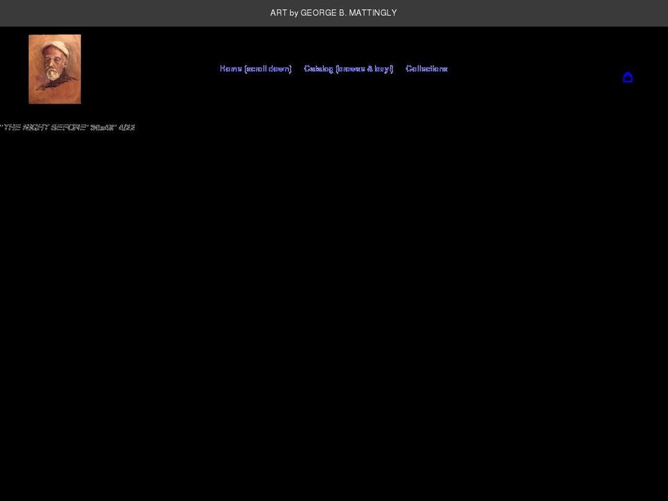 artbygeorgebmattingly.com shopify website screenshot