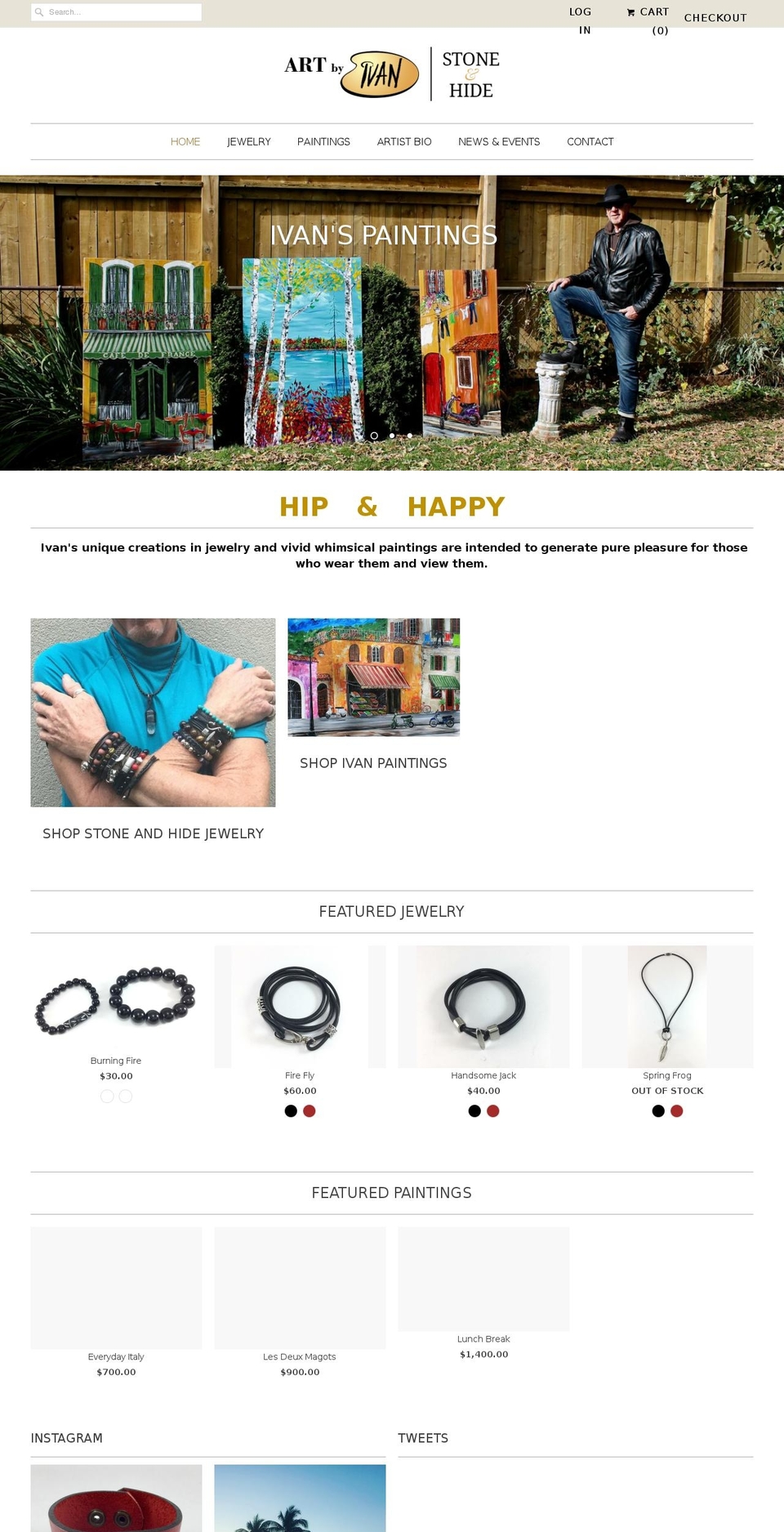 artbyivan.com shopify website screenshot