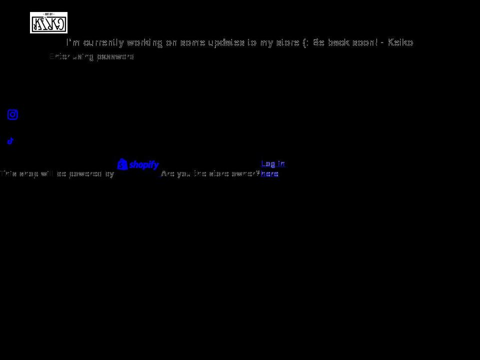 artbykeikocarter.com shopify website screenshot