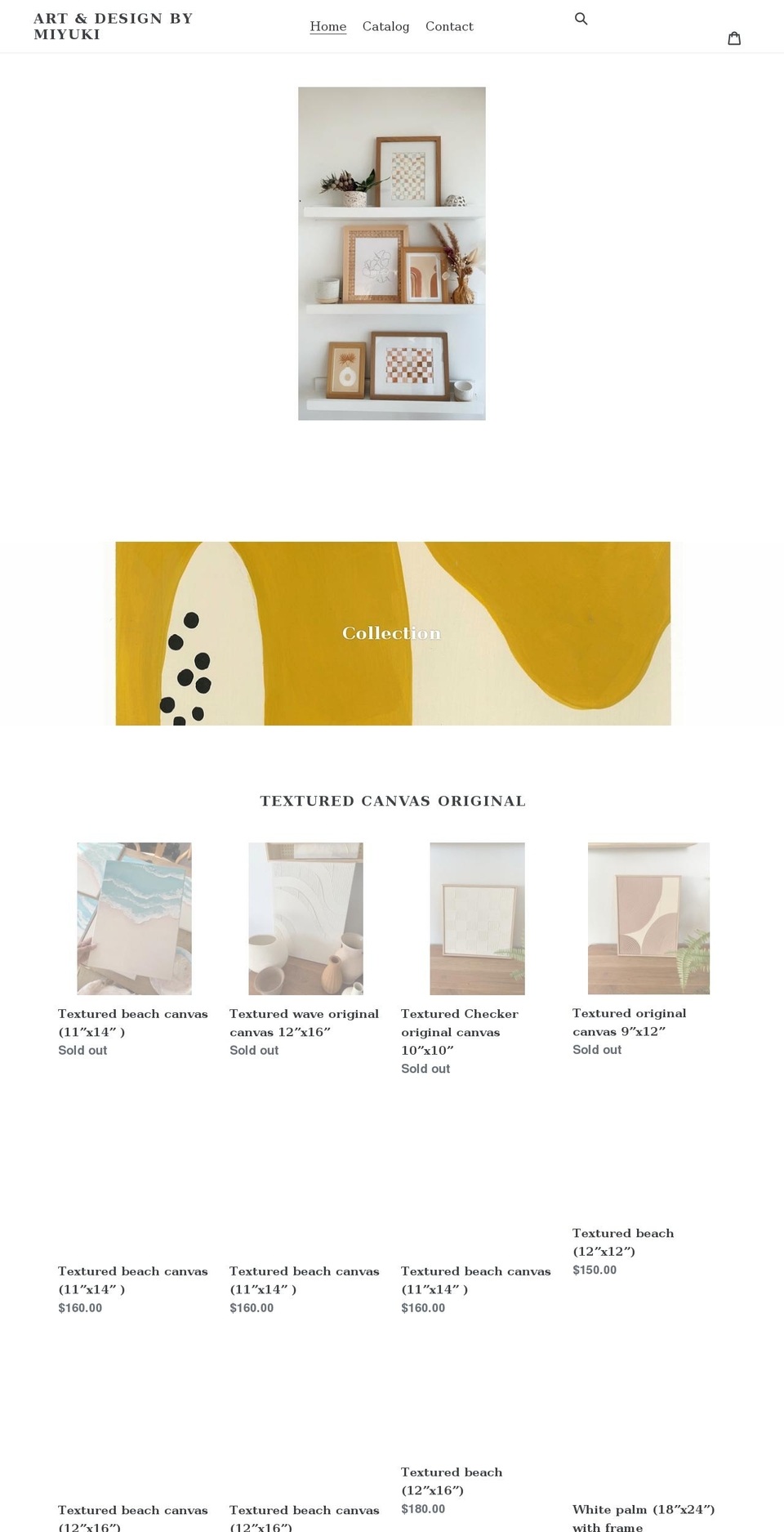 artbymiyuki.com shopify website screenshot