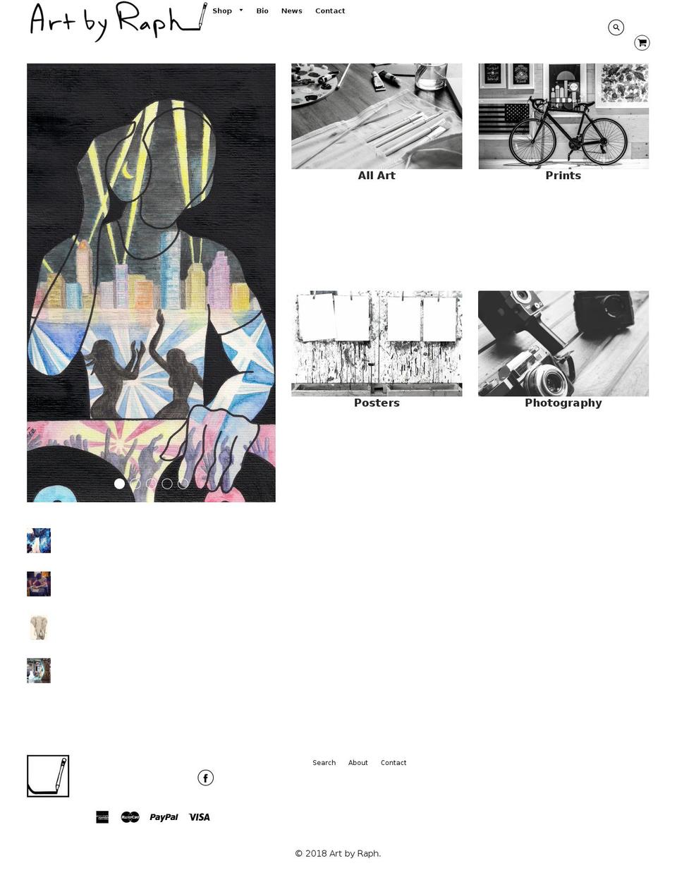 artbyraph.com — Shopify storefront screenshot