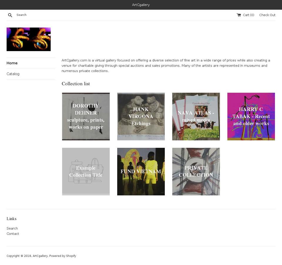 artcgallery.com — Shopify storefront screenshot