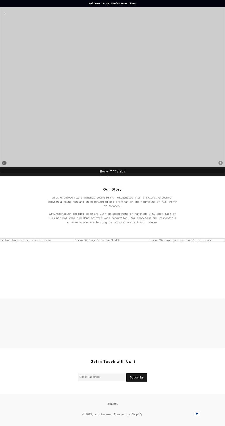 artchefchaouen.com shopify website screenshot