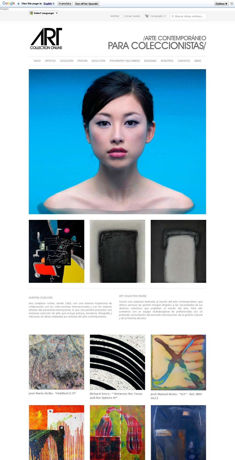 artcollectionmallorca.com shopify website screenshot