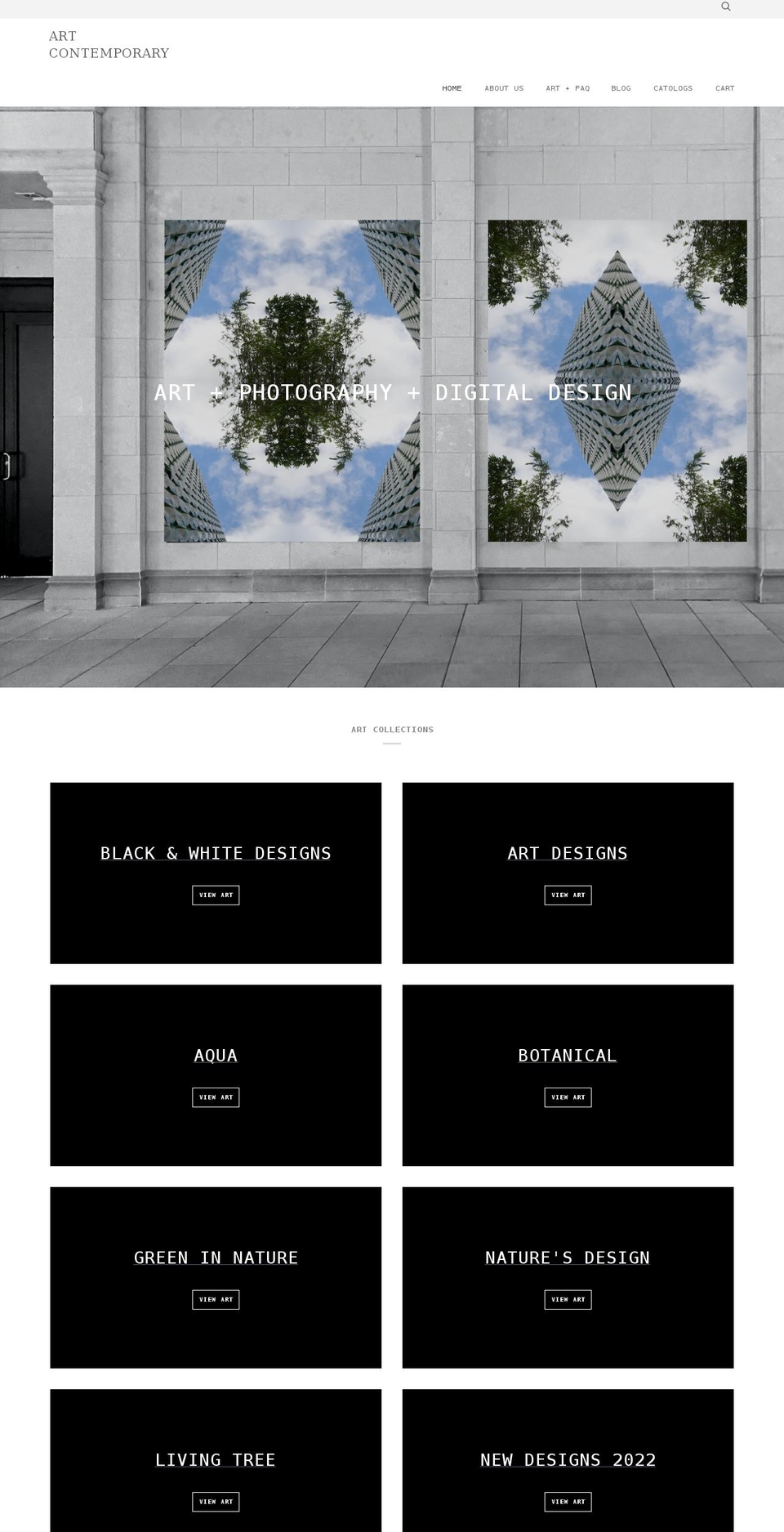 artcontemporary.net shopify website screenshot