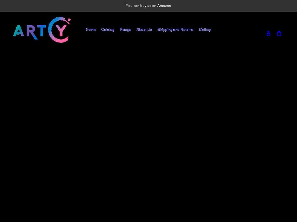 artcy.net shopify website screenshot