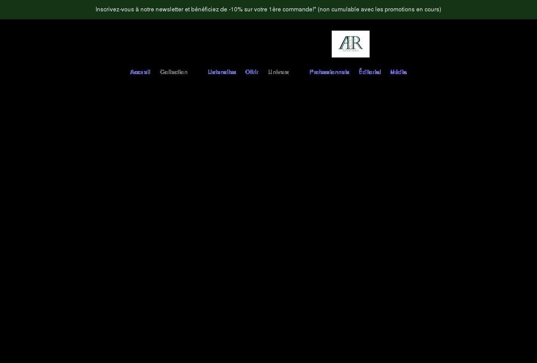 arteaparis.com shopify website screenshot