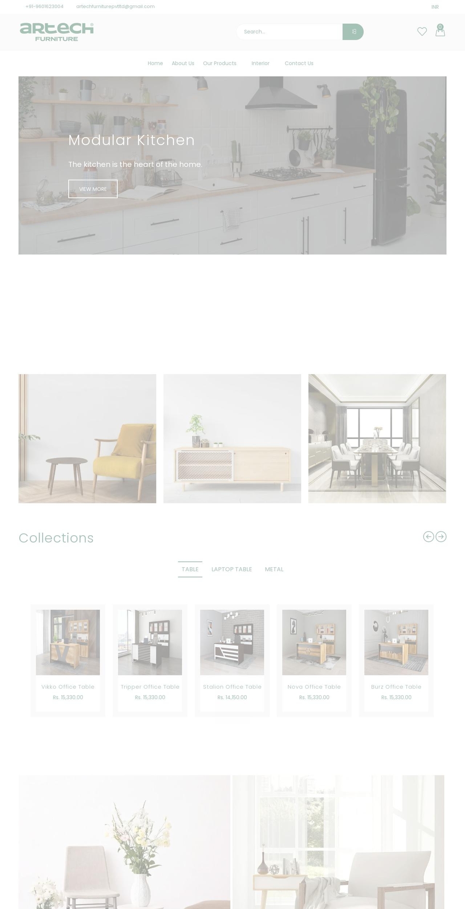 artechfurniture.com shopify website screenshot