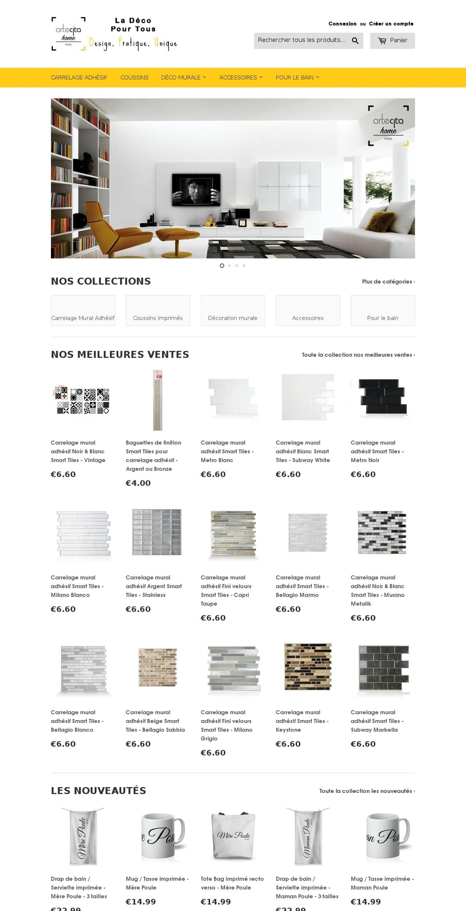 artecitahome.com shopify website screenshot