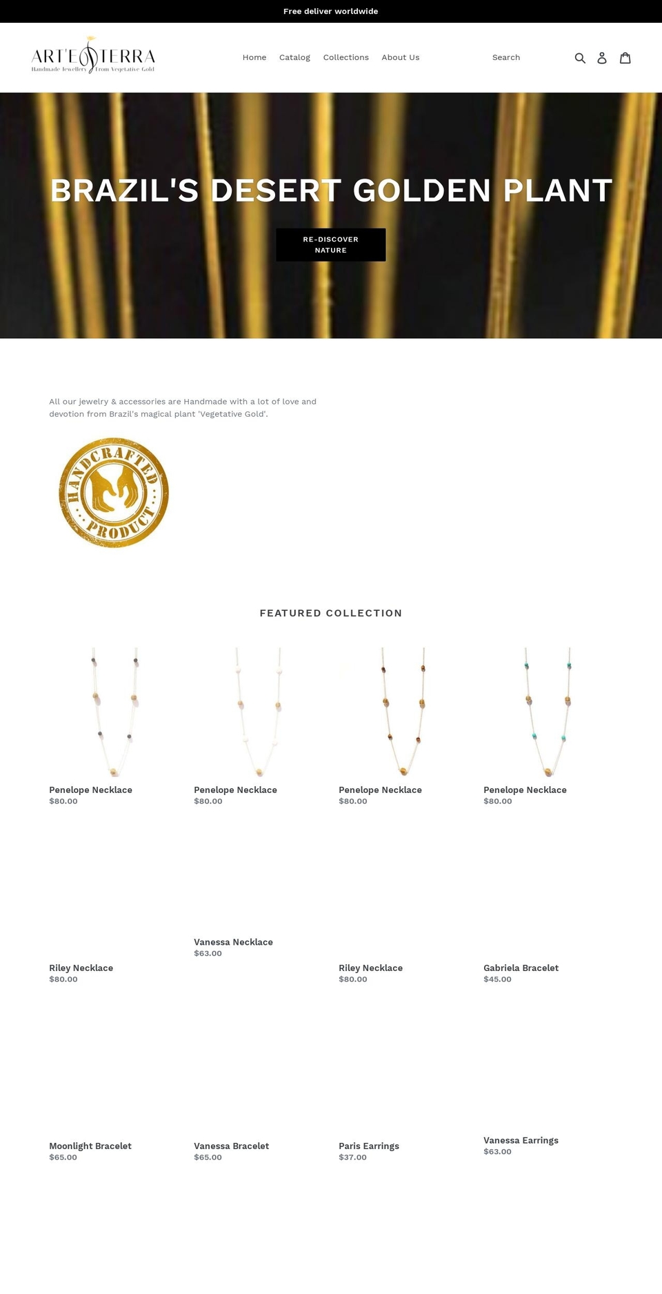 artedterra.com — Shopify storefront screenshot